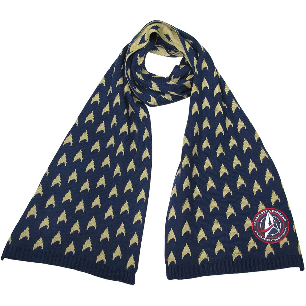 Star Trek Discovery: Starfleet Academy Insignia Scarf - Official Clothing Uniform Command Merchandise