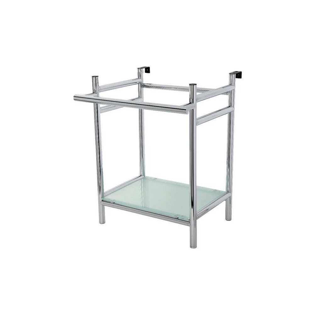 Kingston Brass Vpb2216301 22 In. Sheridan Console Sink Base With Glass Shelf, Polished Chrome 663370843341