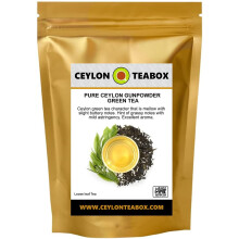 Ceylon Teabox Green Tea Gunpowder Green Tea Loose Leaf Pure Ceylon Loose Leaf Tea (100g) Loose Leaf Green Tea Organic Green Tea Leaves 100g in