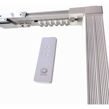 Abalon Motorized Track for Curtains With Remote Control, 1 to 3 meters, Motor Wifi compatible with Alexa, Google Home, Smartphone App, Smart Home,