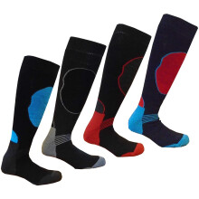i-Smalls Heren Lange Slang Thermische Performance Ski Berg Trekking Wandelsokken 4 Pack Sokken