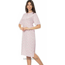 (NS-20-4, M) 100% cotton Ladies Chemise Night Shirt Women Nightdress Nighties Suit