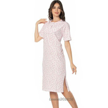 (NS-20-2, 2XL) 100% cotton Ladies Chemise Night Shirt Women Nightdress Nighties Suit