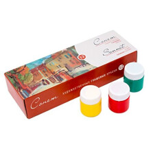Sonnet Excellent Quality Gouache Paint Colors (12x40ml) | Water Based Gouache in 12 Beautiful Pigment Colors | Made in Russia by Neva Palette
