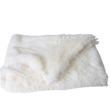 (56*36CM, White) Pet Dog Puppy Cat Blanket Bed Soft Fluffy Warm Throw Mat Pad