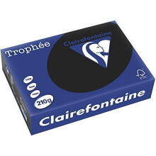 Clairefontaine 2227C - A4, 210g/m2, Nº de hojas: 250 por pack. - Color: Negro