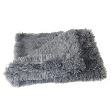 (100*75CM, dark grey) Pet Dog Puppy Cat Blanket Bed Soft Fluffy Warm Throw Mat Pad