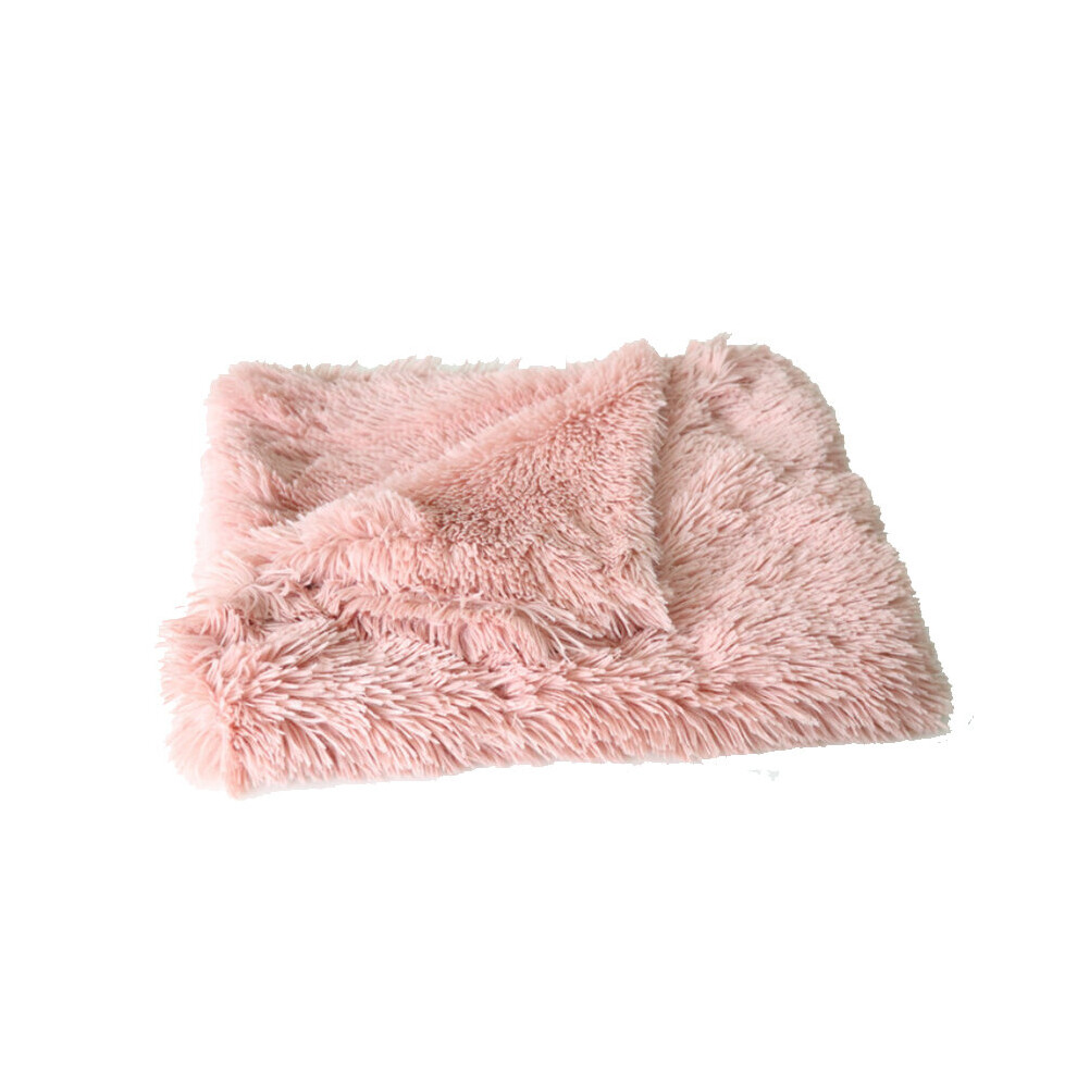 (56*36CM, pink) Pet Dog Puppy Cat Blanket Bed Soft Fluffy Warm Throw Mat Pad