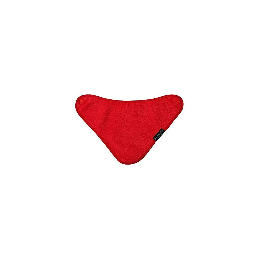 Mum2mum Red Bandana Wonder Bib - Super Absorbent - Protects Against Eczema - 100% Cotton