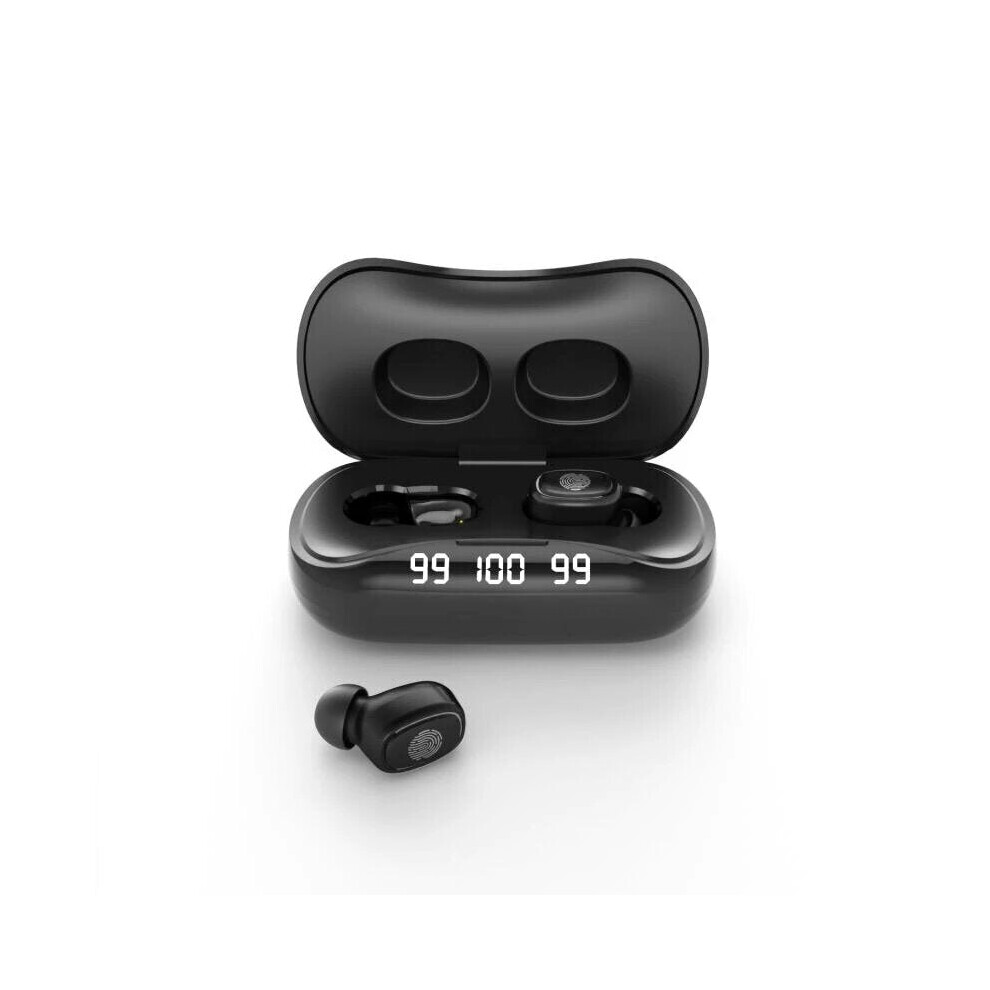 (White) Bluetooth 5.1 Earphones Wireless Headphone 9D Stereo Sports Earbuds Headsets With Microphone White 6112212052983