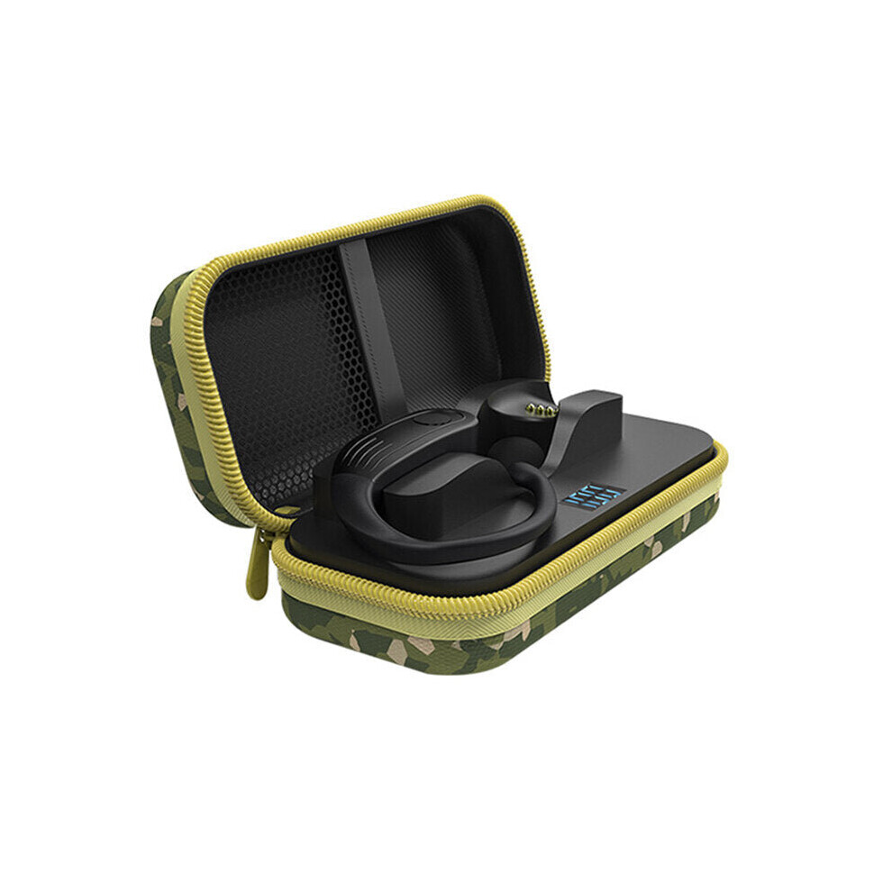 (Green) Tws Wireless Earphones Bluetooth 5.0 Headphones Ear-Hook Headsets With Stotage Case Sports Noise Reduction Earphone Built-In Mic Green 6112212053089