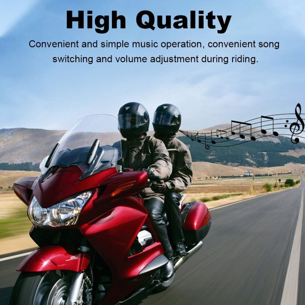 Moto Helmet Bluetooth Headphones Wireless Earphones Handsfree Riding Intercom Motorcycle Helmet Headset Speaker With Mic 6112212043936