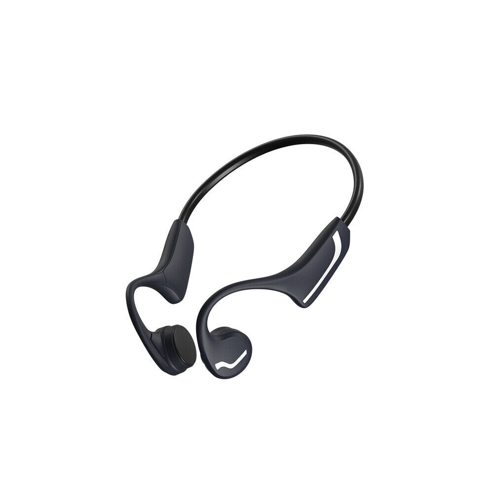 (Black) Bone Conduction Stereo Wireless Headphones Bluetooth 5.0 Earphones Sports Waterproof Headset With Microphone Black 6112212042830