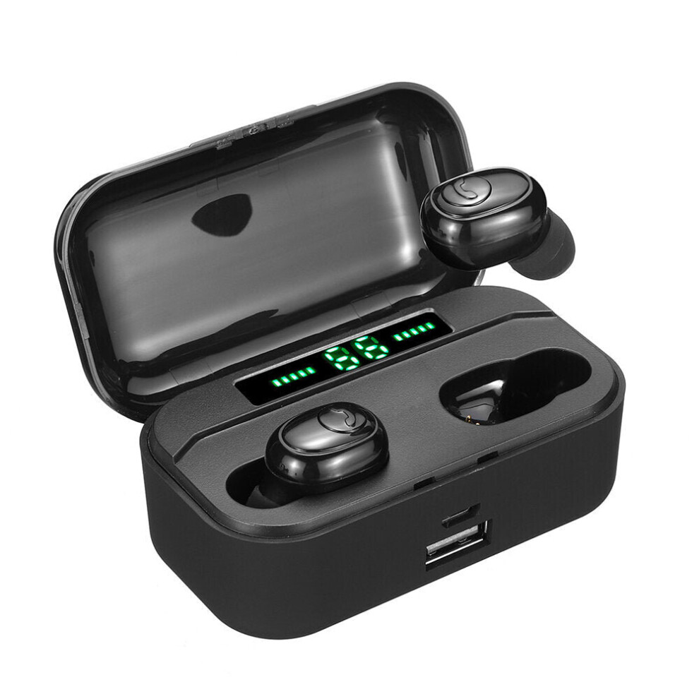 (, 6800Mah) Charging Box Tws Wireless Bluetooth Earbuds 5.0 Hd Stereo Ipx6 Waterproof Noise Cancelling Gaming Earphone Black 6112211950648