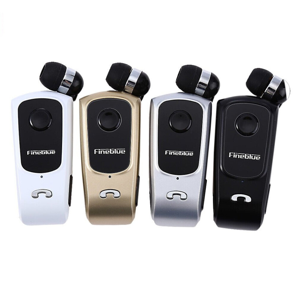 (Gray) Wireless Bluetooth Business Clip Earphone With Calls Vibration Remind Gray 6112211950716