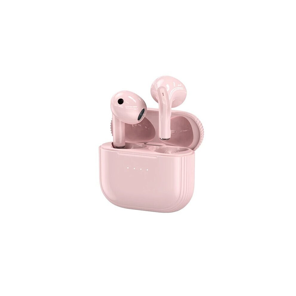 (Pink) Tws Bluetooth 5.0 Earphone Hifi Quick Charge Version Stereo Portable Headphone With Mic Pink 6112212052556