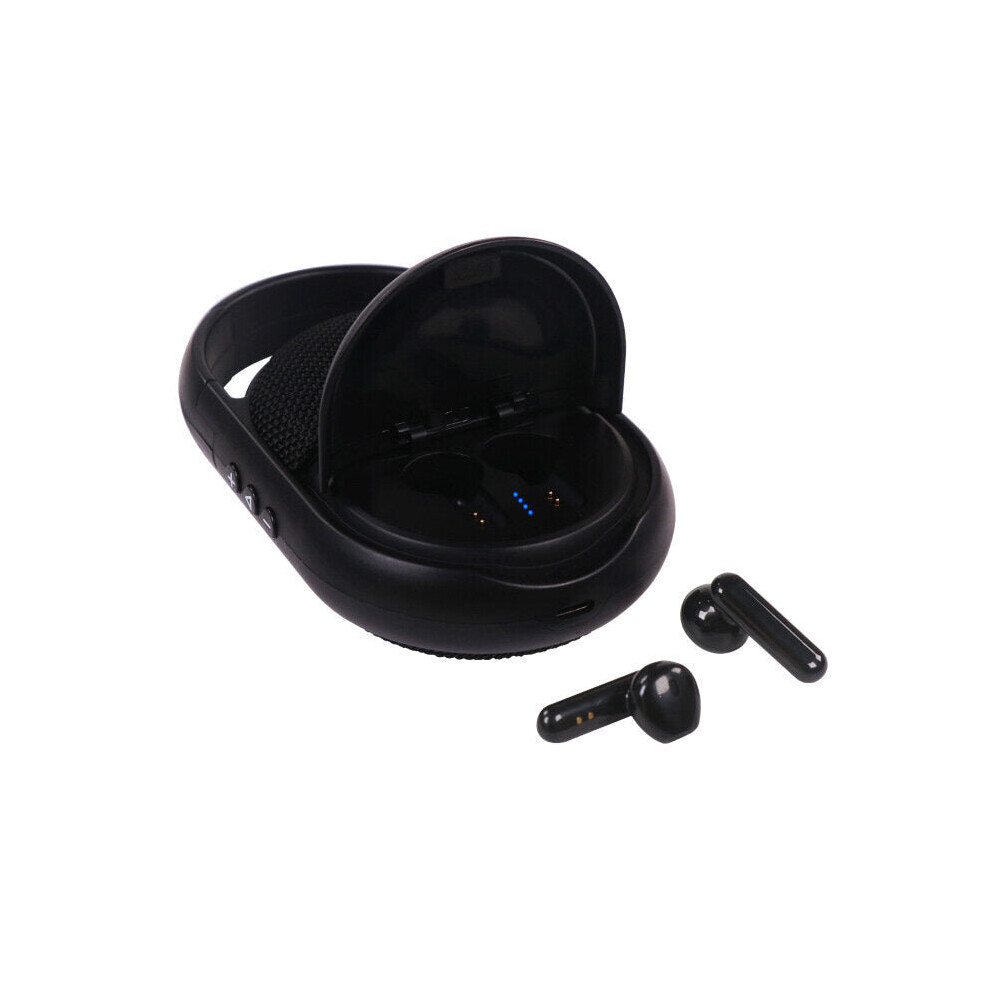 (Blue) 2 In 1 Wireless Tooth Speaker Built-In Tws Earbuds Earphones Hifi Sound Subwoofer Loudspeaker Blue 6112212051672