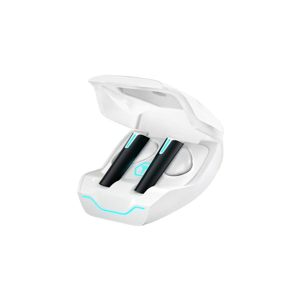 (White) In-Ear Tws Bluetooth Earbuds Earphones Wireless 5.0 Noise Cancelling With Led Lights Gaming Headset White 6112212053560