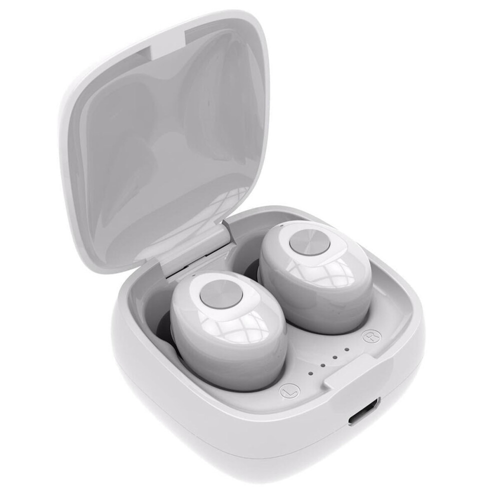 (White) Tws Bluetooth 5.0 Wireless Sport Earphone Earbuds Hifi Sports In-Ear Headset With Mic White 6112212045770