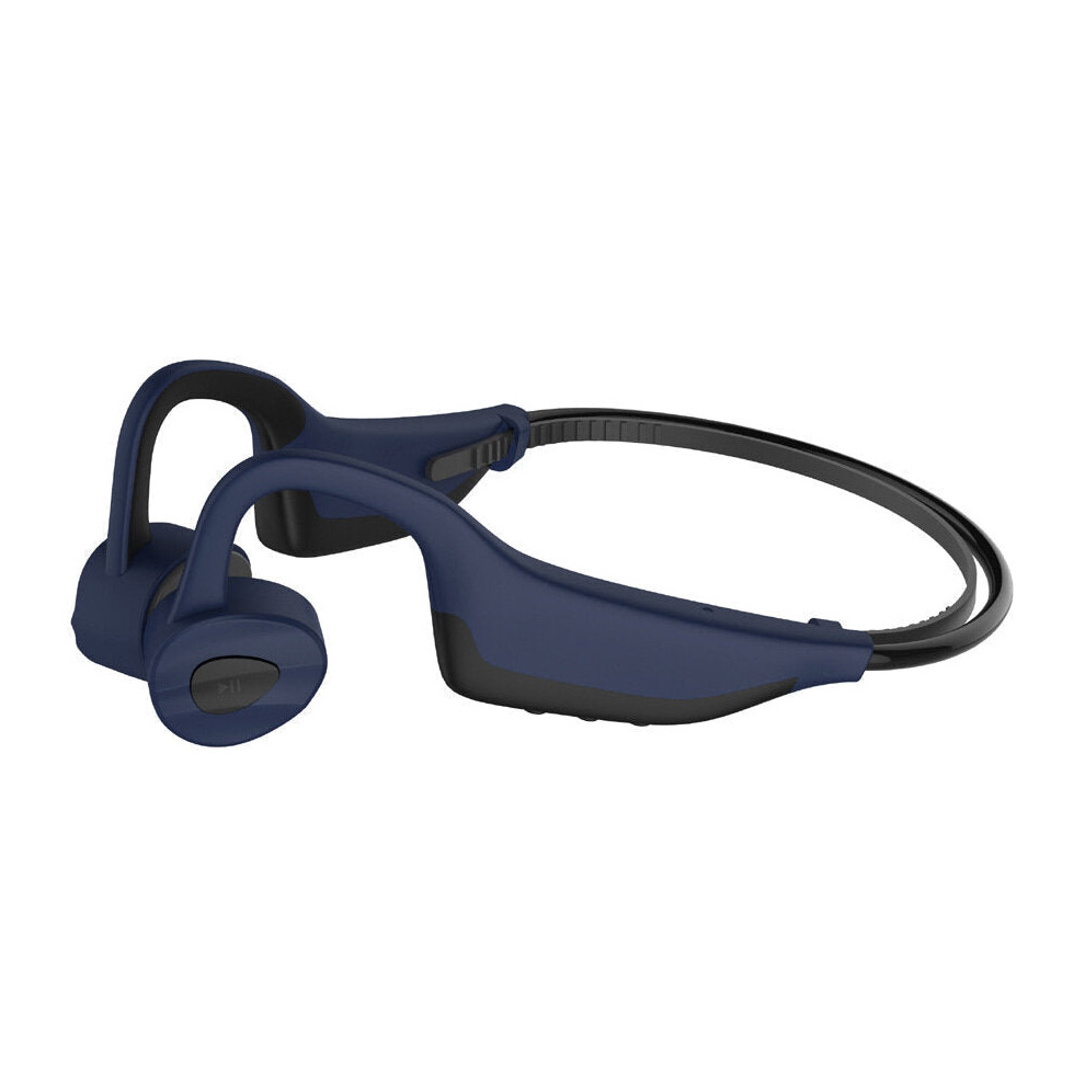 (Blue) Bone Conduction Tooth Headphones Wireless Earphone With 16Gb Mp3 Music Player Ipx8 Waterproof Earbuds Fitness Sport Headset Blue 6112212039946