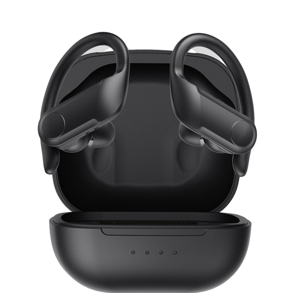 Earphone Bluetooth V5.0 Wireless Headphones Super Bass Stereo Ipx5 Waterproof Sports Earhook Headset With Mic With Charging Cable 6112212043219