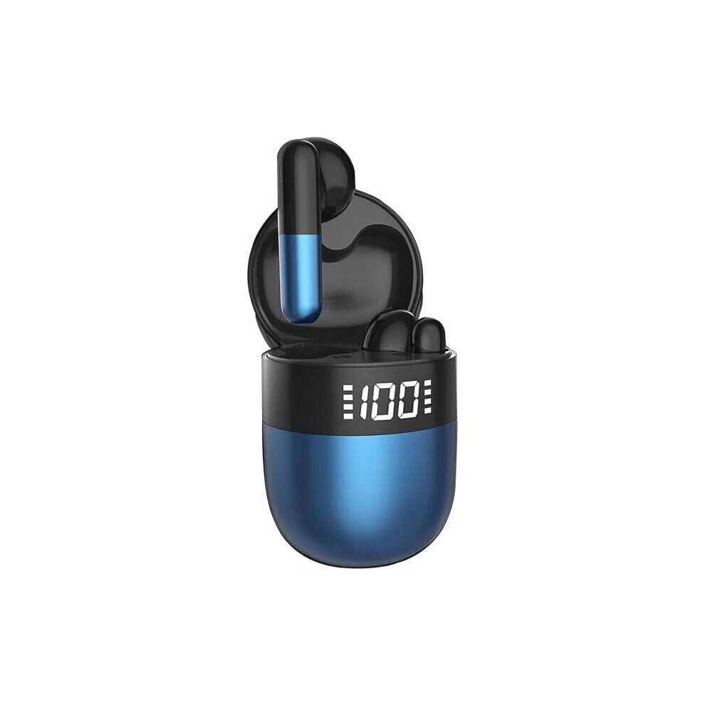 (Blue) Tws Wireless Headset Tooth Headphones Noise Cancelling Hifi Stereo Sport Waterproof Earphones With Mic Blue 6112212053508