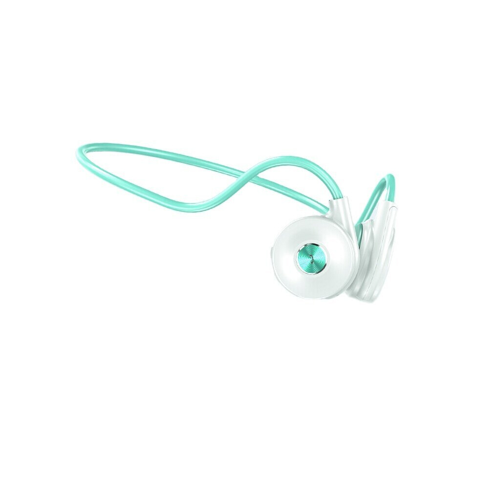(Green) Bone Conduction Headphones Hifi Dual Microphone Noise Reduction Waterproof Sports Phone Headset With Microphone Green 6112212050446