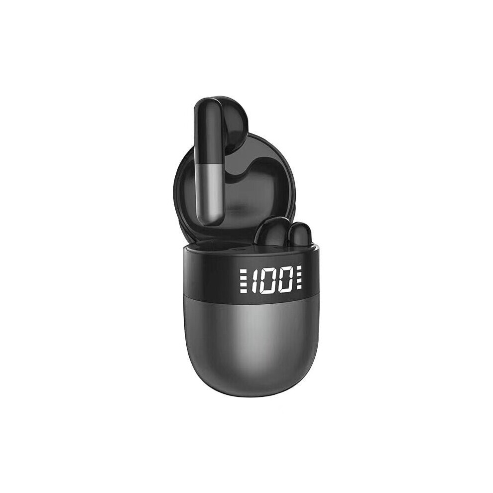 (Black) Tws Wireless Headset Bluetooth Headphones Noise Cancelling Hifi Stereo Sport Waterproof Earphones With Mic Black 6112212040492