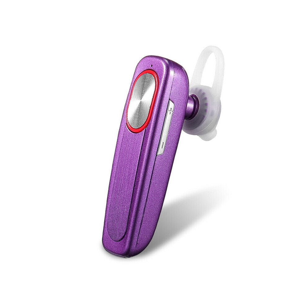 (Purple) Long Time Standby Handsfree Stereo Bass Hands-Free In-Ear Earphone Wireless Bluetooth Headset With Microphone Purple 6112212051368