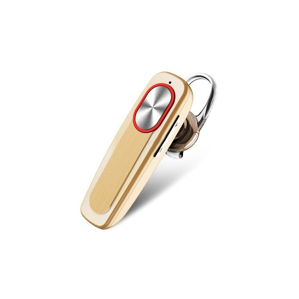 (Gold) Long Time Standby Handsfree Stereo Bass Hands-Free In-Ear Earphone Wireless Bluetooth Headset With Microphone Gold 6112212051351