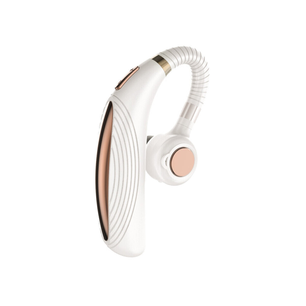 (White) Wireless 5.0 bluetooth Earpiece Driving Trucker Headset Earbuds Noise Cancelling Earphones-image-OPC-P8ZZ67K-NEW