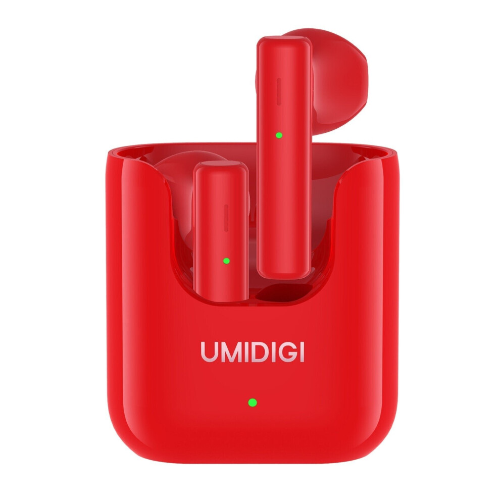 (Red) Tws Wireless Earphones Bluetooth 5.1 Enc Noise Uction 380Mah Charging Box Sports Headsets With Microphone Red 6112212052358