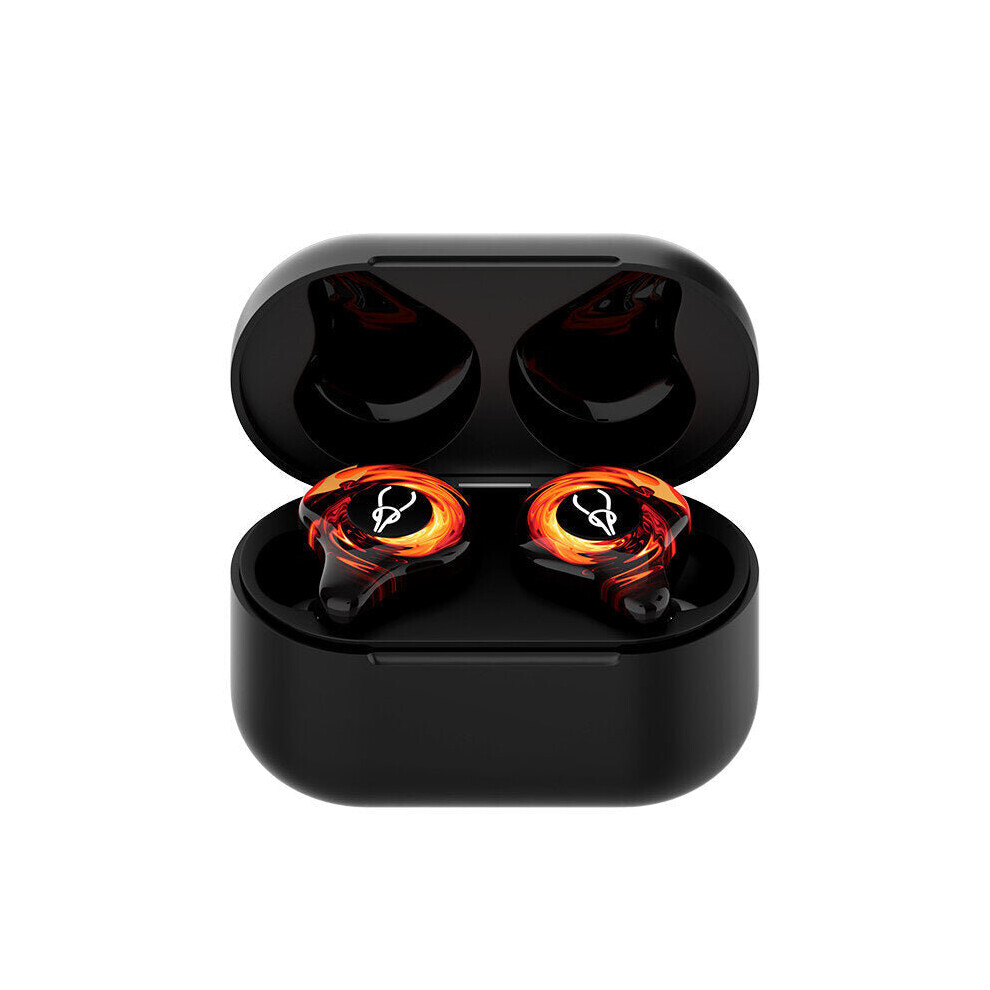 (Red) In Ear True Wireless Bluetooth 5.0 Headphone Bass Gaming Music Low Latency Earphone Earbud With Mic Red 6112212050514