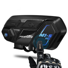 Single Fodsports -S Pro Motorcycle Helmet Intercom bluetooth Helmet Headsets 8 Rider 2000M Group Interphone