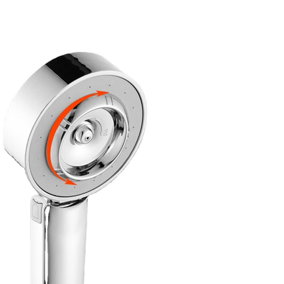 3 Modes Double Sided Shower Head Water Spray Sprinkler Automatic Booster Bathroom Powerful Energy Saving Shampoo Gel Storage Showerhead G1/2