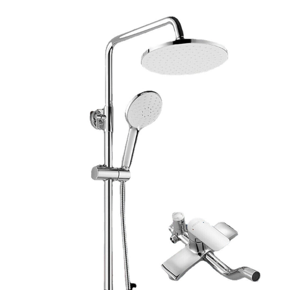 Shower System Bathroom Bathtub Shower Faucet Mixer Set Waterfall Chrome Rain Head 3654657691103