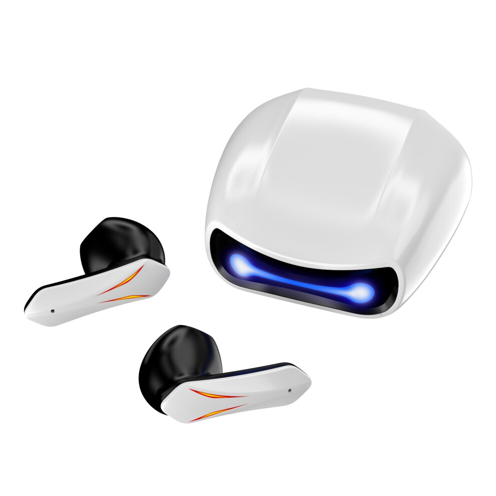 (White) Tws Bluetooth V5.2 Esports Voice Earphones No Delay 3D Stereo Touch Control Gaming Headsets With Microphone White 6112212051245