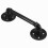 Black Iron Pipe Door Handle 29.5cm Threaded Pipe Drawer Pull with Screws 5