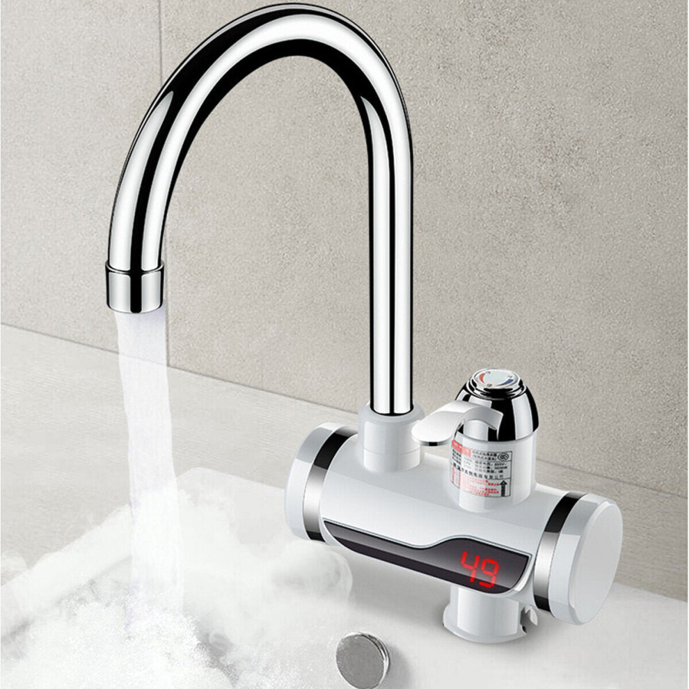 3000W Hot And Cold Water Faucet Instant Heating Heater With Shower Head 3654659417879