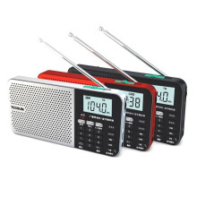 (Silver) Wireless bluetooth Speaker Old Man Card Radio Recording FM Broadcasting Semiconductor Jukebox Small Stereo