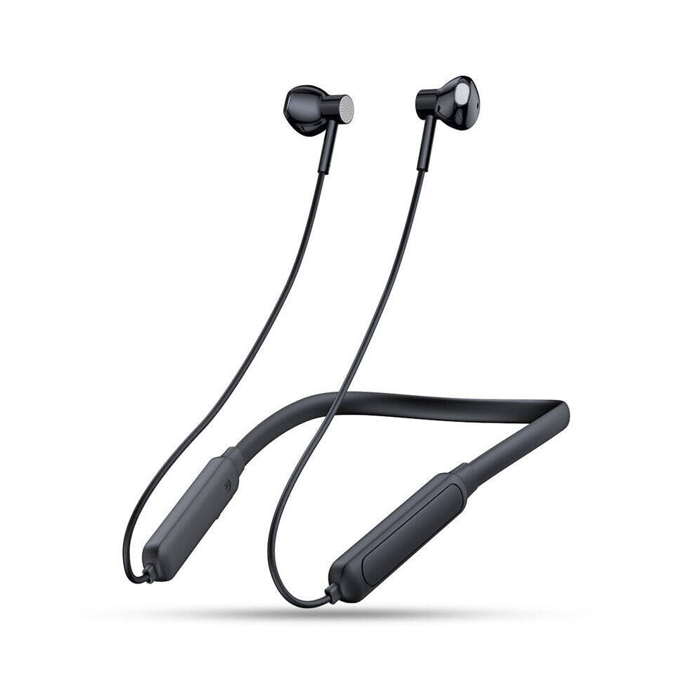 Wireless Bluetooth Earphone Lightweight Stereo Sport Neckband Magnetic Waterproof Headphone With Mic Black 6112212049525