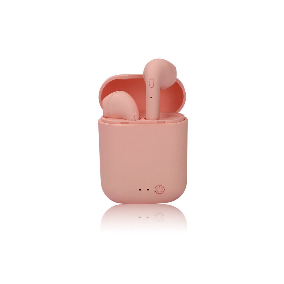 (Pink) Tws Wireless Earphones Bluetooth 5.0 Earphone Hifi Stereo Headsets Wireless Handsfree Earbuds With Mic Charging Box Headset Pink 6112212050729