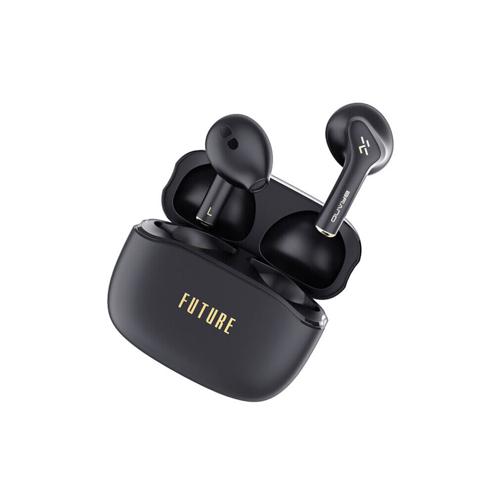 (Black) Tws Earphone Bluetooth Wireless Headphones Hifi Dynamic Noise Reduction Sports Earbuds With Mic Black 6112212040386