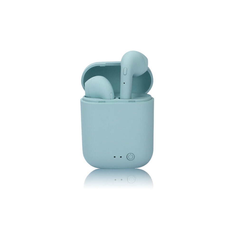 (Blue) Tws Wireless Earphones Tooth 5.0 Earphone Hifi Stereo Headsets Wireless Handsfree Earbuds With Mic Charging Box Headset Blue 6112212050705