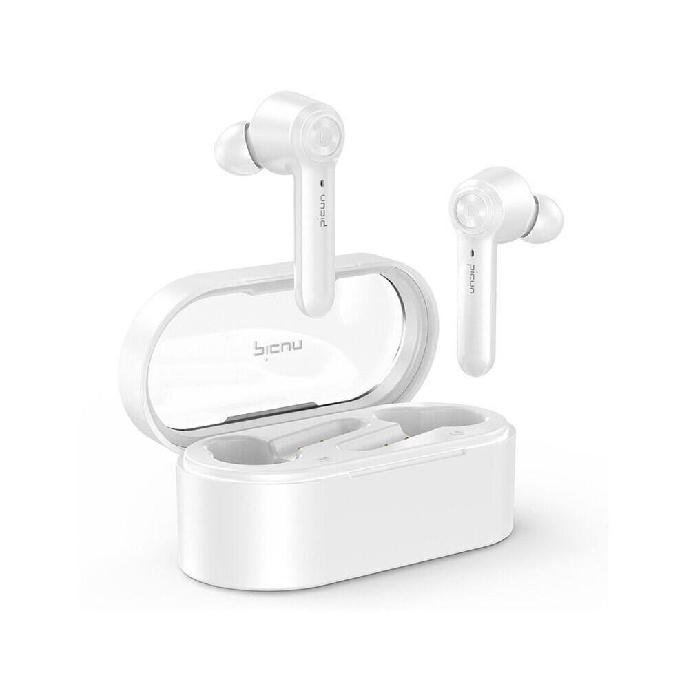 (White) Tws Bluetooth Wireless Earphones 35Hrs Headsets Gamer Ipx8 Waterproof Earbuds Touch Control Headphones For Pc Phone Tv White 6112212052945