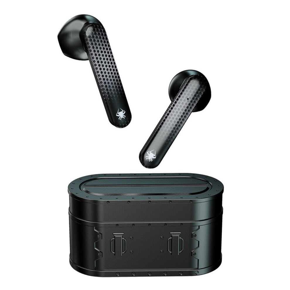 (Black) Tws Gaming Earphone Wireless Bluetooth V5.0 Headset Hd 65Ms Ultra-Low Latency Touch Control Gaming Earbuds With Mic With Charging Case Black 6112212047774