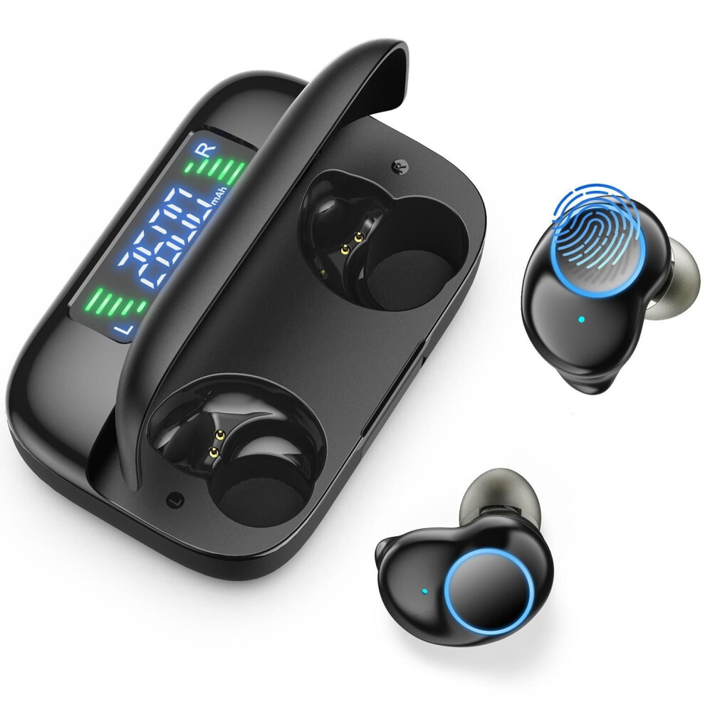 Bluetooth 5.0 Tws Digital Display Earphone Headphones Ipx5 Waterproof Stereo Bass Earbuds With Power Bank 6112212041697