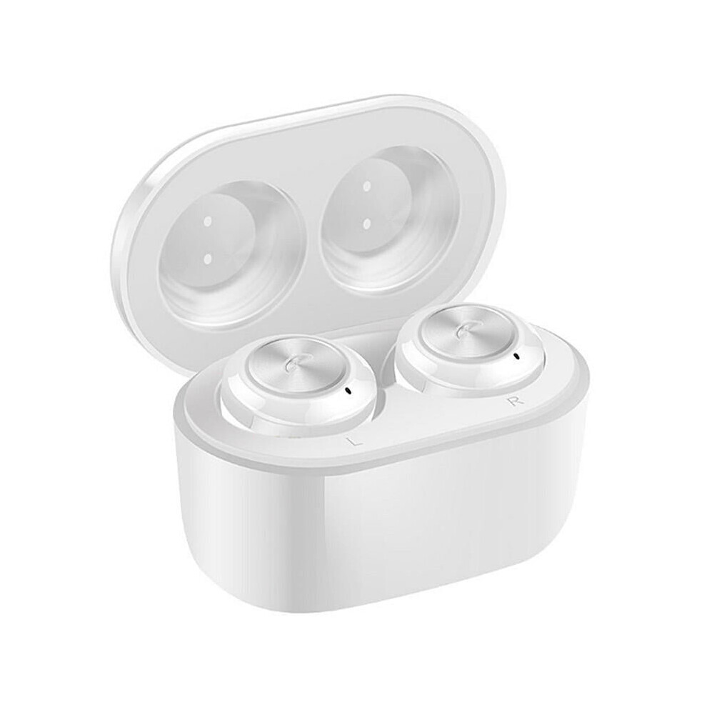 (White) Tws Bluetooth 5.0 In-Ear Earphone Hifi Cvc8.0 Noise Reduction Bilateral Call True Wireless Headset With Mic Portable Charging Case White 6112212045626