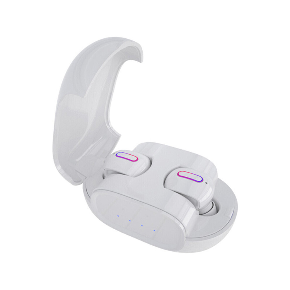 (White) Tws Bluetooth 5.0 Earphone Digital Display Ipx5 Waterproof Wireless Hifi Stereo Headphones With Mic For Hu White 6112212044773