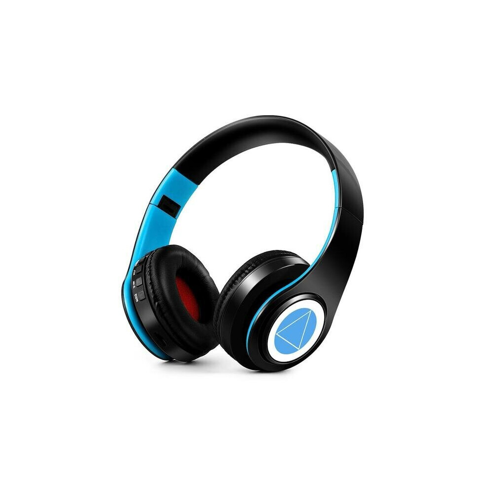 (Black) Bluetooth Headset Wireless Headphone Cosplay Stereo Over-Ear Headphone Headset With Mic Black 6112212042311